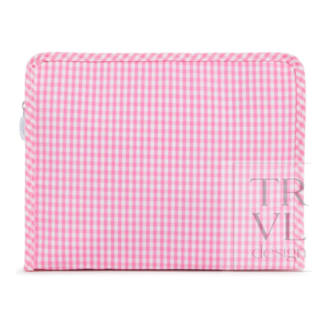 TRVL Back-To-School Pre-Order — Gingham Pink Pouch