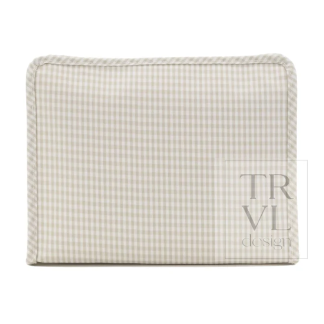 TRVL Back-To-School Pre-Order — Gingham Pearl Gray Pouch