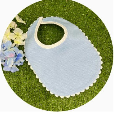 Pink Pique Trim Bib