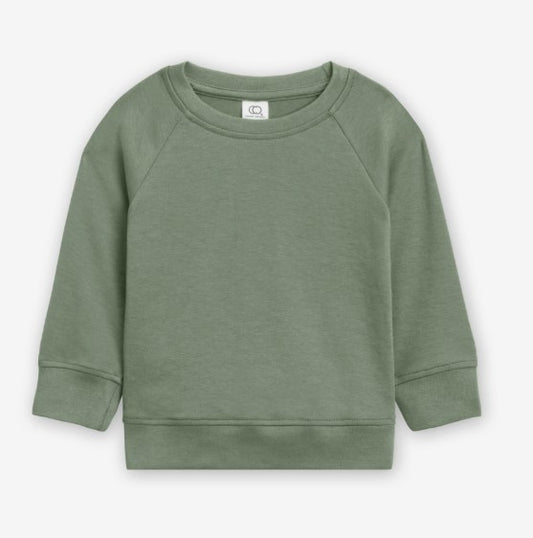 Relaxed Fit Pullover Sweater - Forrest Green