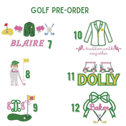 Golf Pre-Order Girls Stripe Bubble