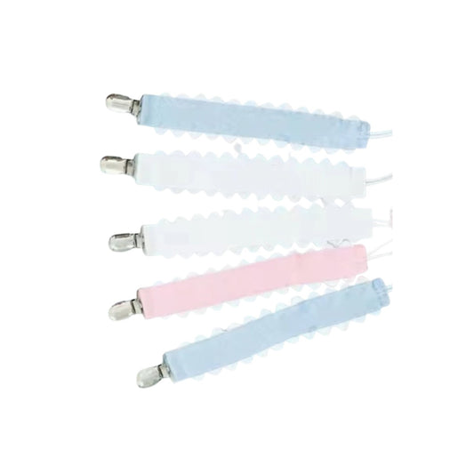 Ric Rac Trim Pacifier Clip